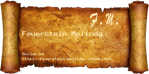 Feuerstein Melinda névjegykártya